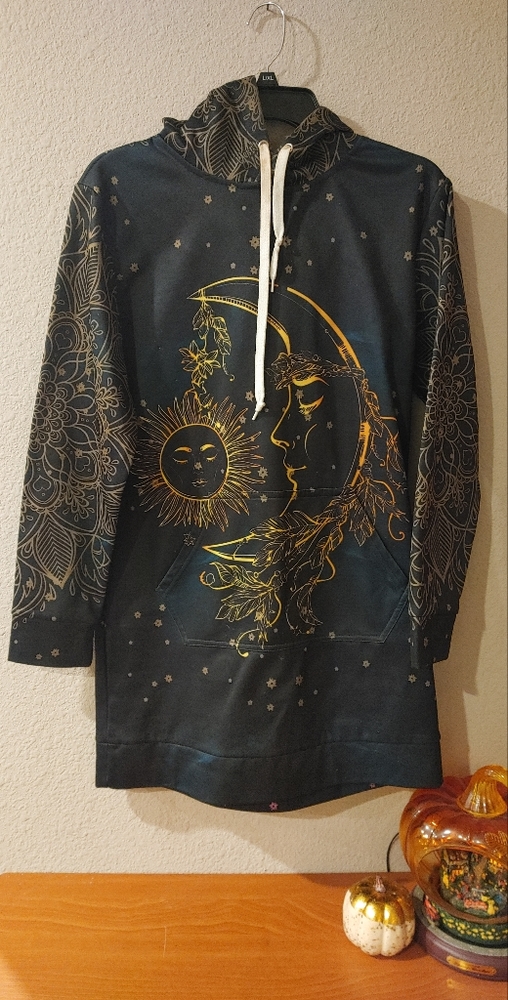 Celestial Sweatshirt Mini Dress